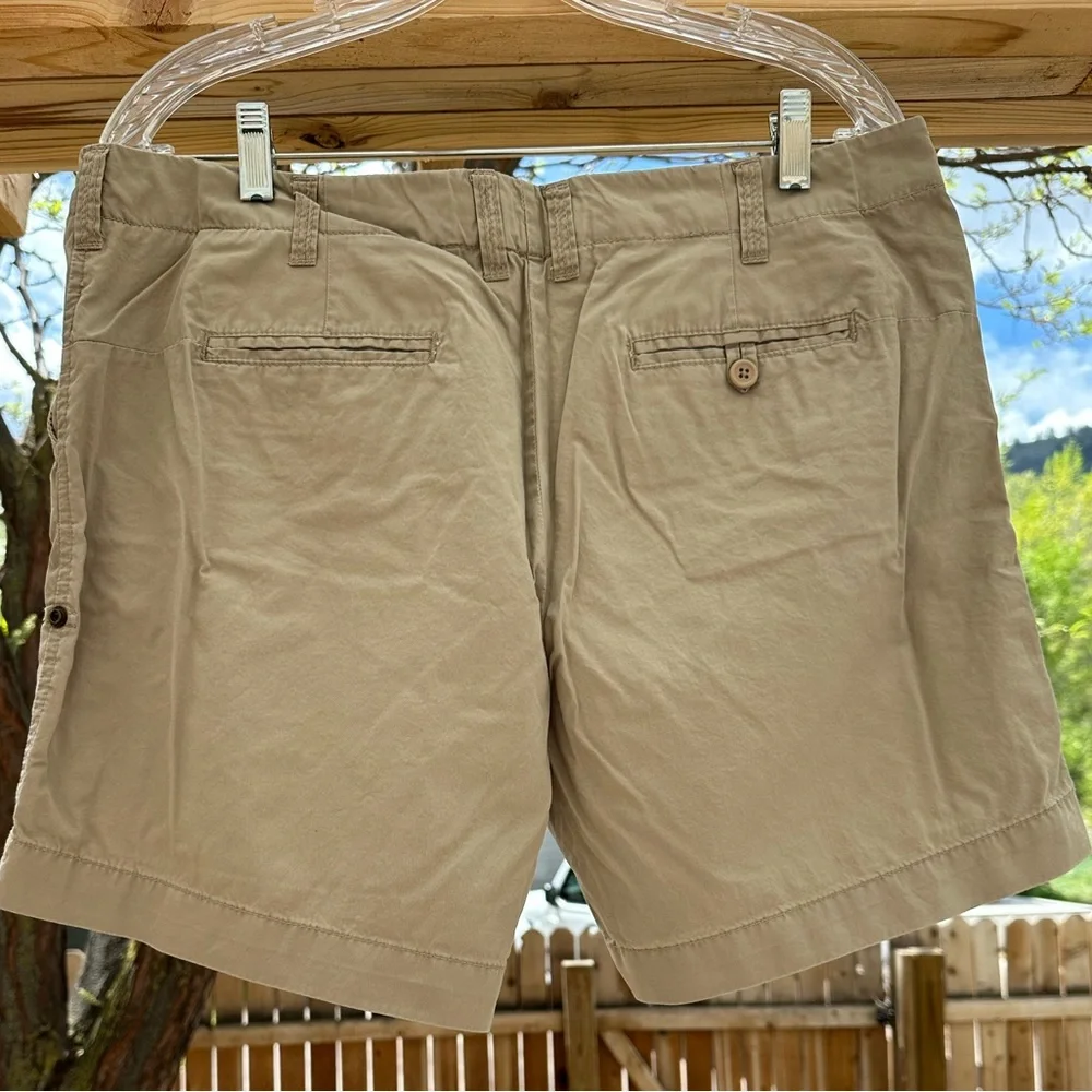 J. Crew NWOT Tan Utility Chino Classic Twill Cotton Roll Up Shorts size 12